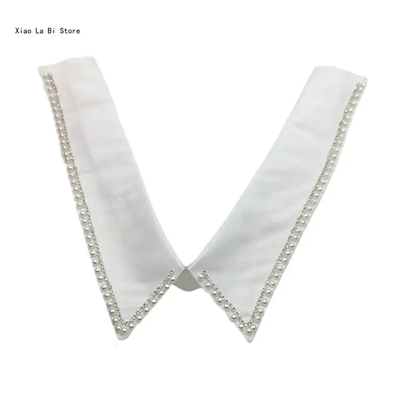 Collar Shawl Sweet Pearls Shawl for Cheongsam Qipao Women Collar Decorative Shirt Collar Dress Collar XXFD