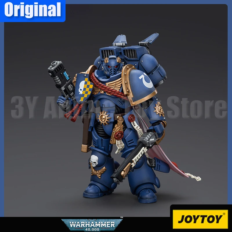 JOYTOY Warhammer 40k 1/18 Action Figure Ultramarines Jump Pack Intercessors Model Doll Collection Desk Decoration Toy Xmas Gift