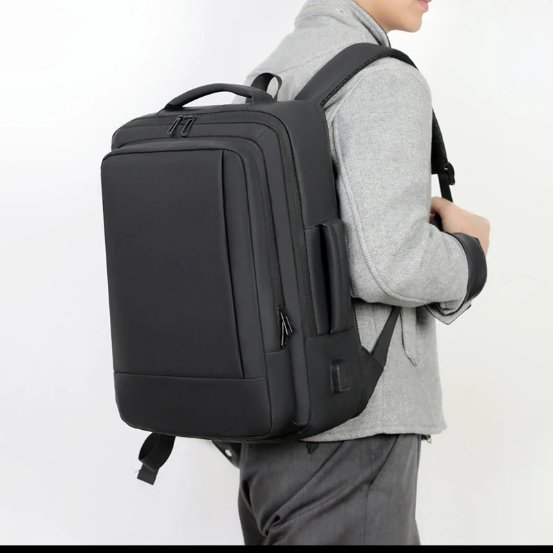 

15.6" Business Laptop Backpack with USB Expandable Travel Duffle Backpack Men Women Large Capacity Multifunctional Work Backpack
