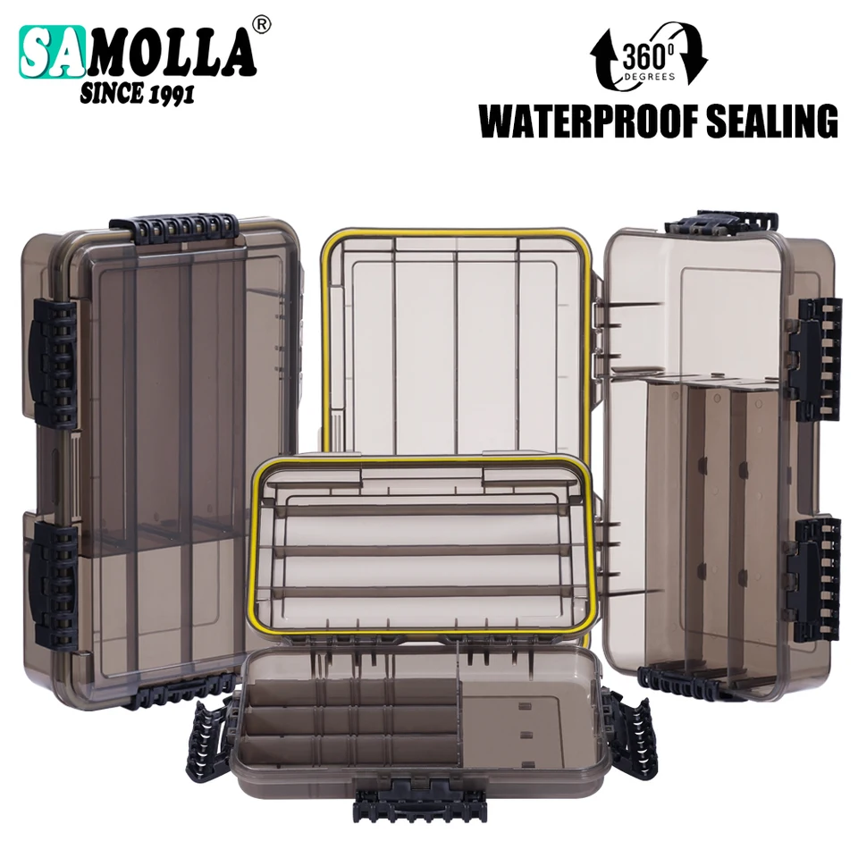 hand.case tackle.box Gamakatsu G Case 7000 Holds 5 adjustable boxes Plano Waterproof 3700 StowAway
