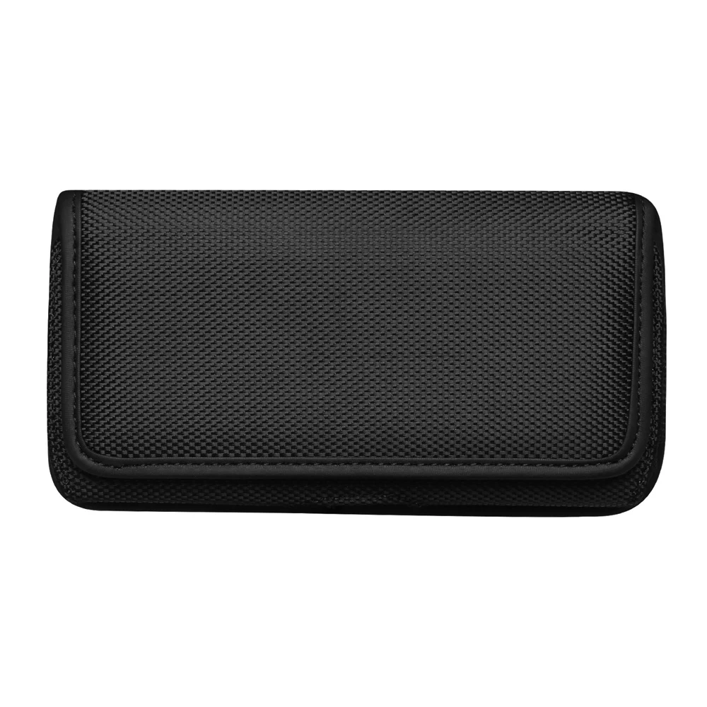 Universal Phone Belt Clip Waist Bag For iPhone 16 15 14 Pro Max Samsung Huawei Xiaomi Oxford Cloth Nylon Horizontal Holster Case