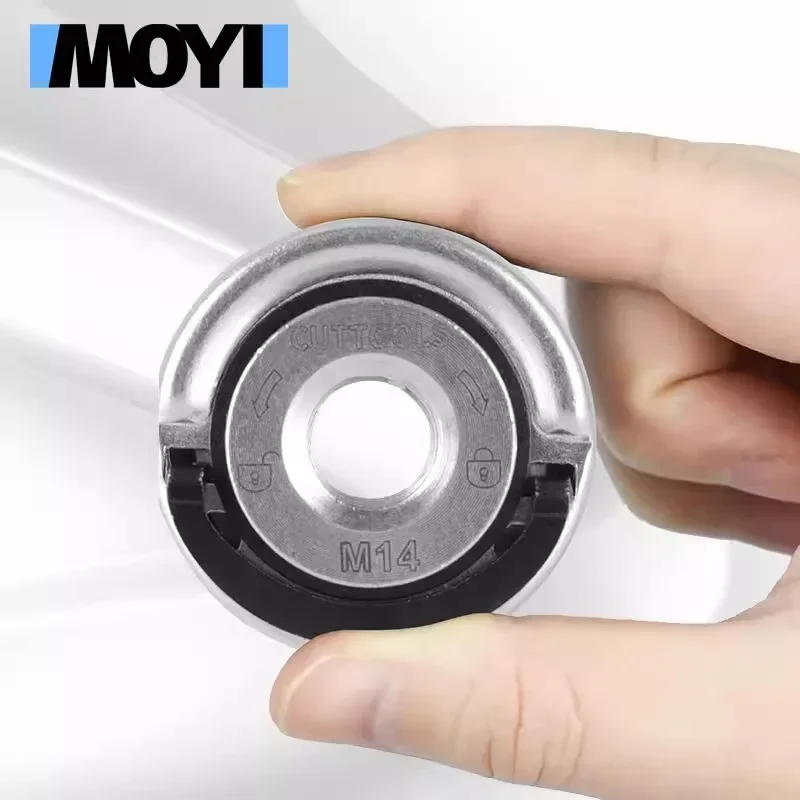 Angle grinder pressure plate universal M14 galvanized/carbon steel quick lock nut portable installation and disassembly