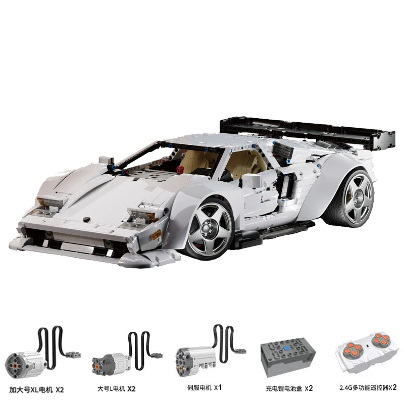 

IN STOCK MOC Technical 1:8 Countch Remote Control Car Building Blocks Bricks Model Assembling Toys for Children Birthday Gift