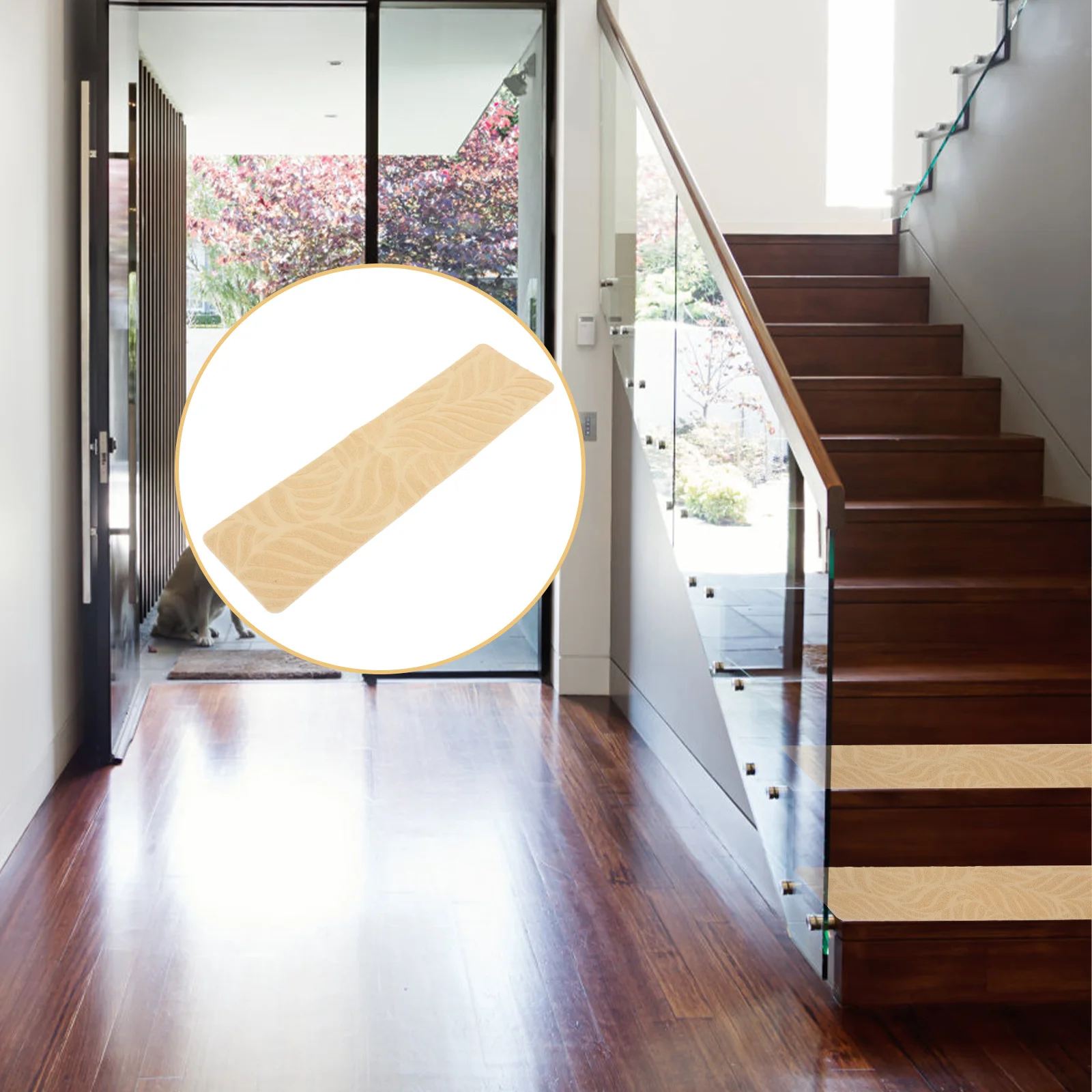 

Tpr Self Adhesive Non Slip Stair Treads Carpet Peel Stick Indoor Wooden Steps Stair Runner Spiral Staircase Treads