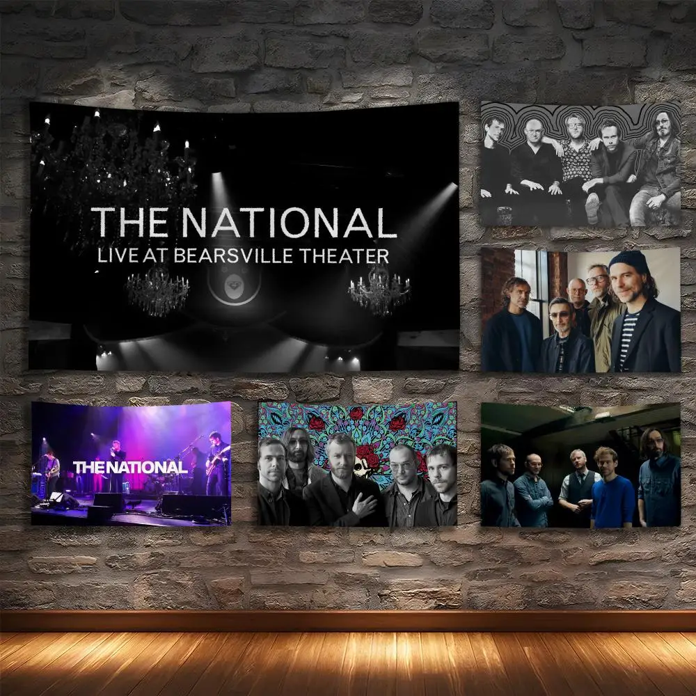 

THE N-NATIONAL Rock Band Tapestry Custom Living Bedroom Party Dormitory Interior Wall Bohemian Decoration Attached Clip