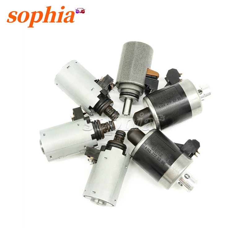 

6 Pcs/Lot 722.6 Solenoids Fit for Mercedes for Benz 5-SPEED Auto Transmission Part Alloy Plastic Assembly Products Motors RE5F22