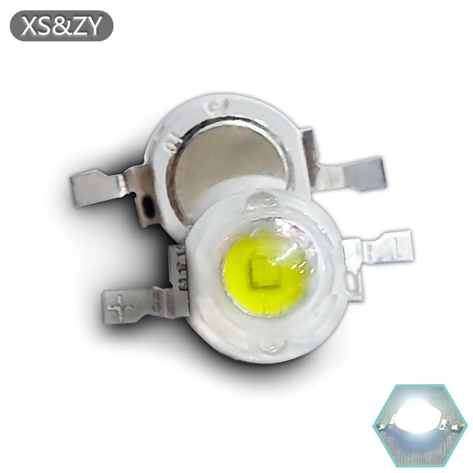 

100pcs Strong Light DC3V 1W 2W 28mil 32mil Vertical LED Bead 90 Degrees SMT Bead White 6000-6500k For Downlight Spotlight DIY