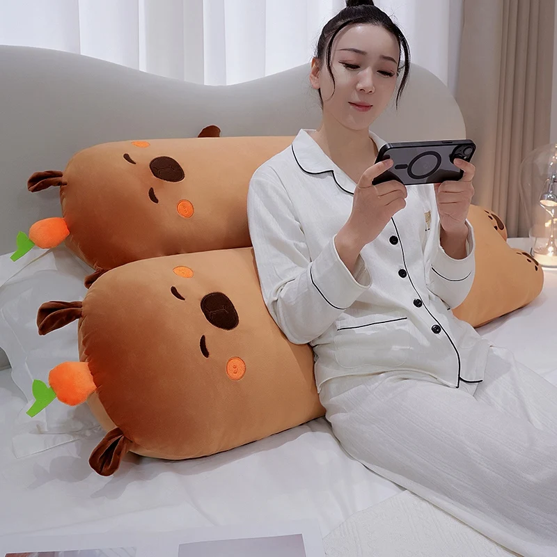 70cm Capybara Decorative Pillow Comfortable Cute Style Cushion Soft Sofa Bed Living Room Hug Pillow For Home Decoration