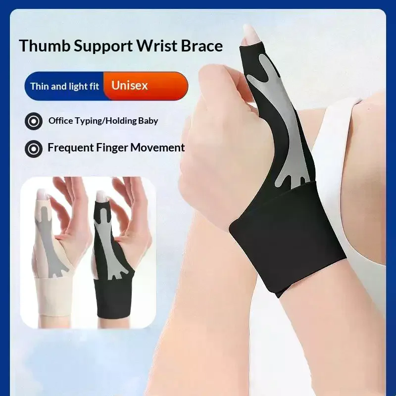Thumb Splint Right Hand, Adjustable Wrist Thumb Support Brace,Trigger Finger Splint For Relief With Compression Strip