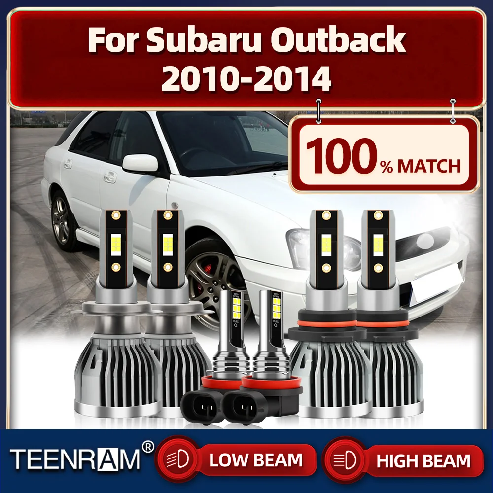 

Canbus LED Headlight Bulbs 60000LM Super Bright Auto Lamps 12V 6000K Fog Lights For Subaru Outback 2010 2011 2012 2013 2014