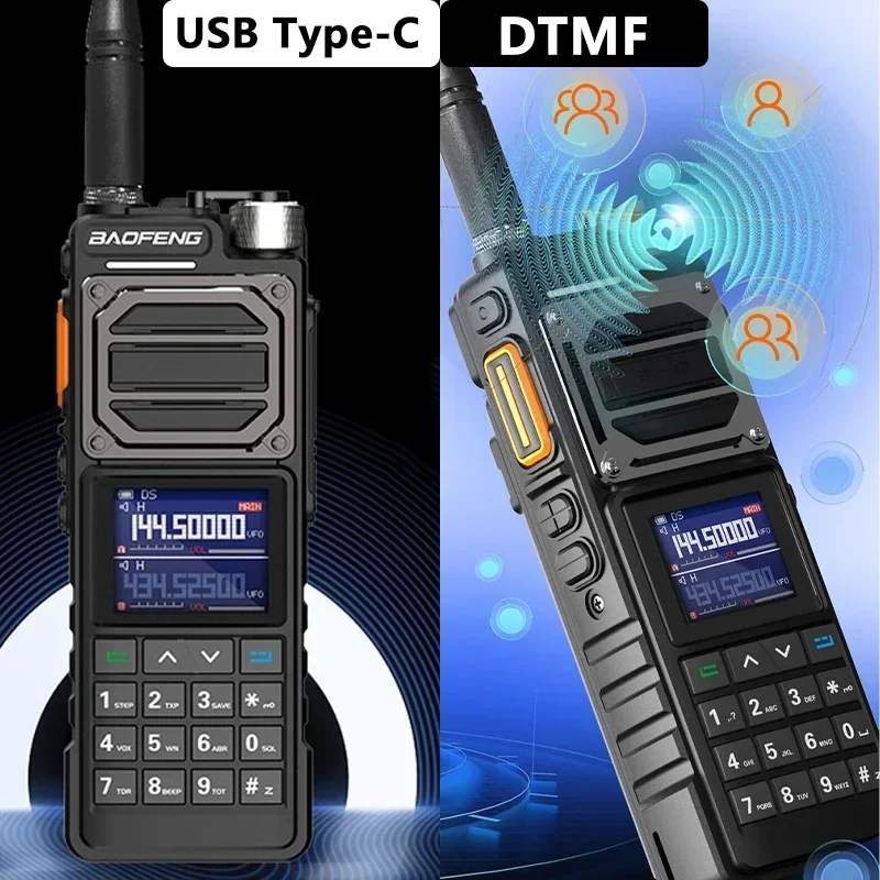 UV 25 Tactical Walkie Talkie UV-25M AM/FM BF-X5 Pro Two Way Radio UV-25L 50KM Six-Band 65-520mHz Military Radio Updated AR-152