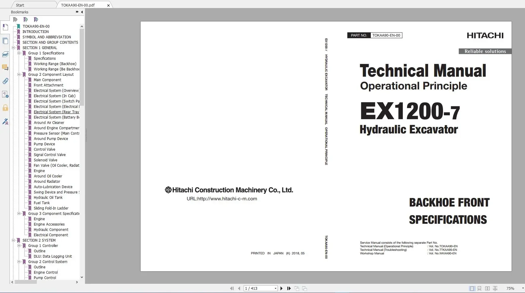 Hitachi Mining Crawler Excavator 10.9GB PDF Updated 2021 Workshop Manual Circuit Diagram Parts Catalog DVD