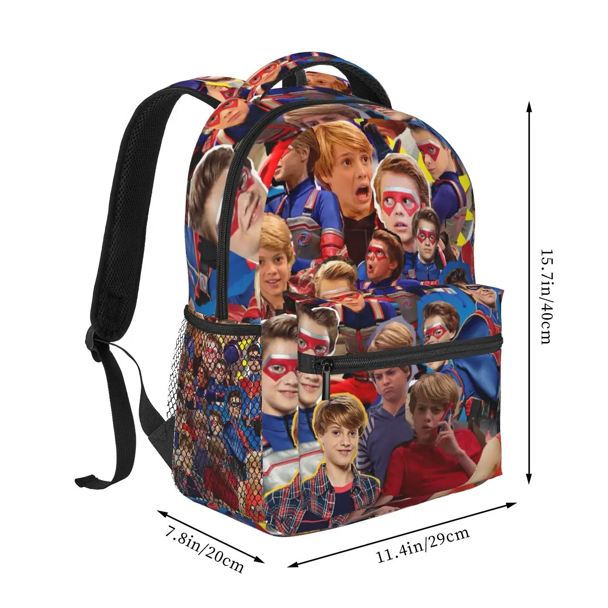 Henry Danger Backpacks Boys Girls Bookbag Students School Bags Cartoon Kids Rucksack Shoulder Bag Large Capacity