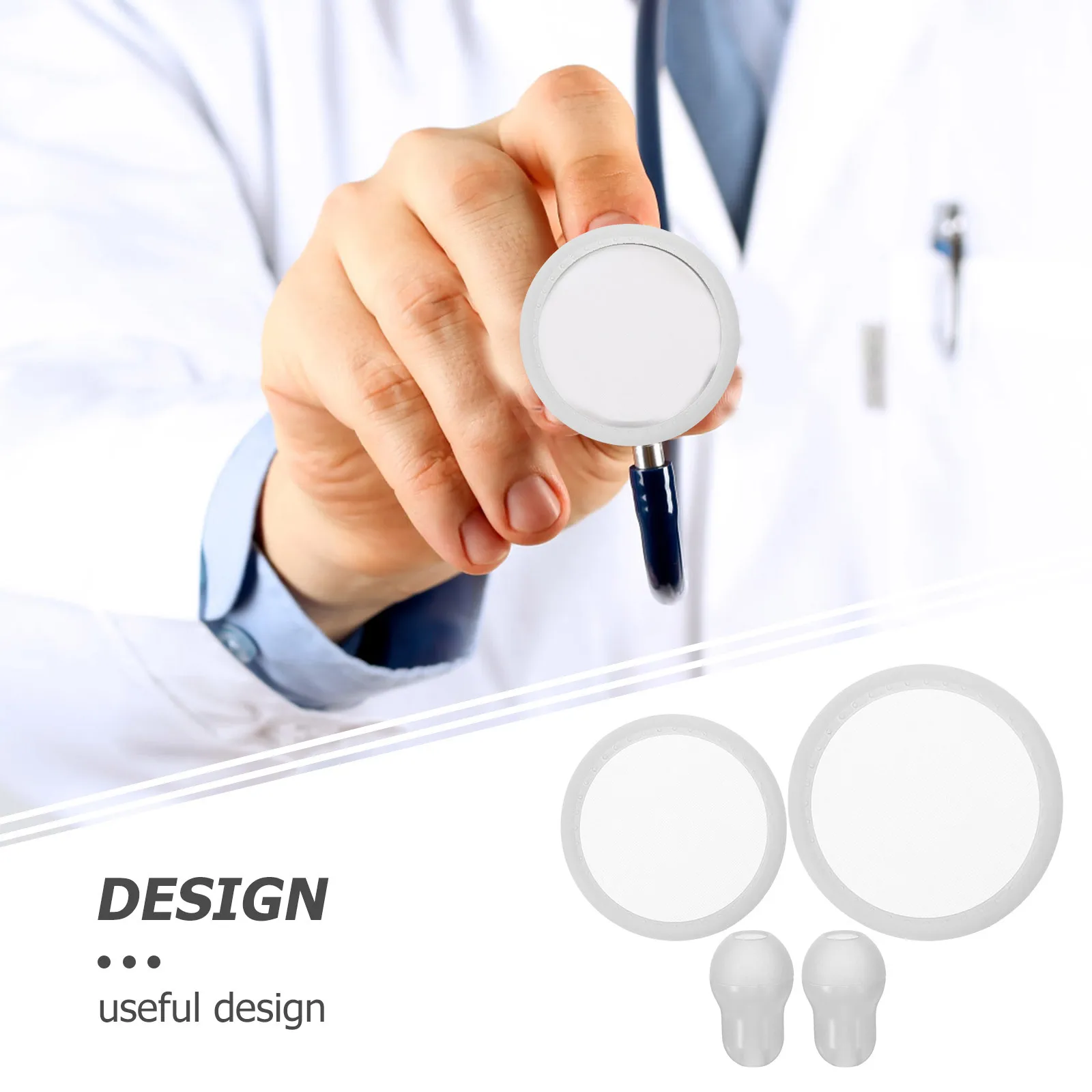 

1Set Stethoscope Diaphragm Replacement Adult Pediatric Ear Pieces Practical Durable Stethoscope Replacement Accessories