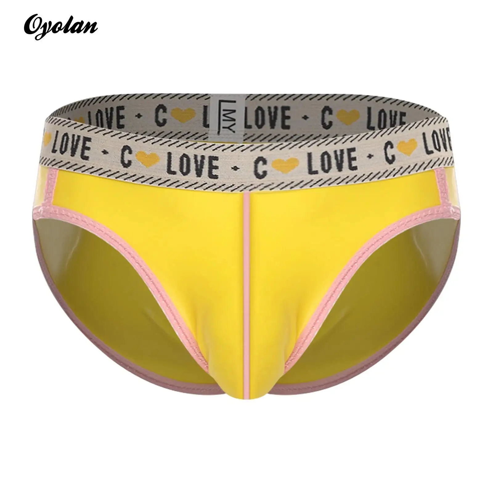 

Мужские трусики с надписью и подшивкой, нижнее белье, водонепроницаемые латексные трусы, выпуклая сумка, нижнее белье, пляжная одежда, костюм Night Raves