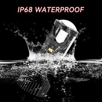 Y6 H4 Mini projektorový objektiv H4 LED světlomety do auta Turbo ventilátor Super jasné Hi Lo Beam auto světlomet H4 LED žárovky 8 nejlepší prodej Mini projektor LED H4 Y6 - №2
