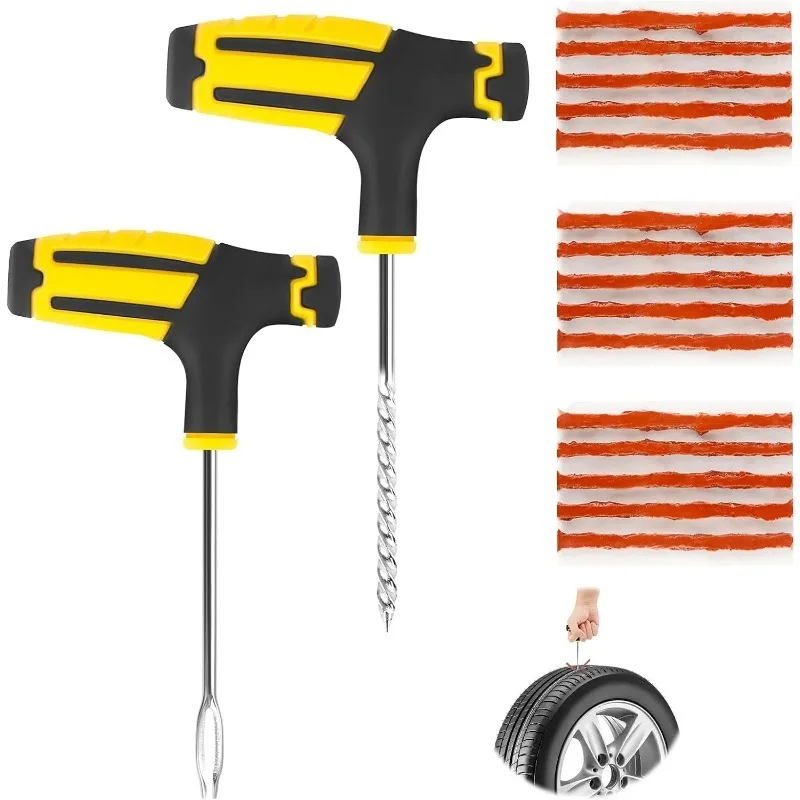 

Tyre Repair Rubber Sealing Strips Flat Tire Plug Tire Emergency Repair Tubeless Tyre Tool Bike Tire Punctures Repair Tool Kit