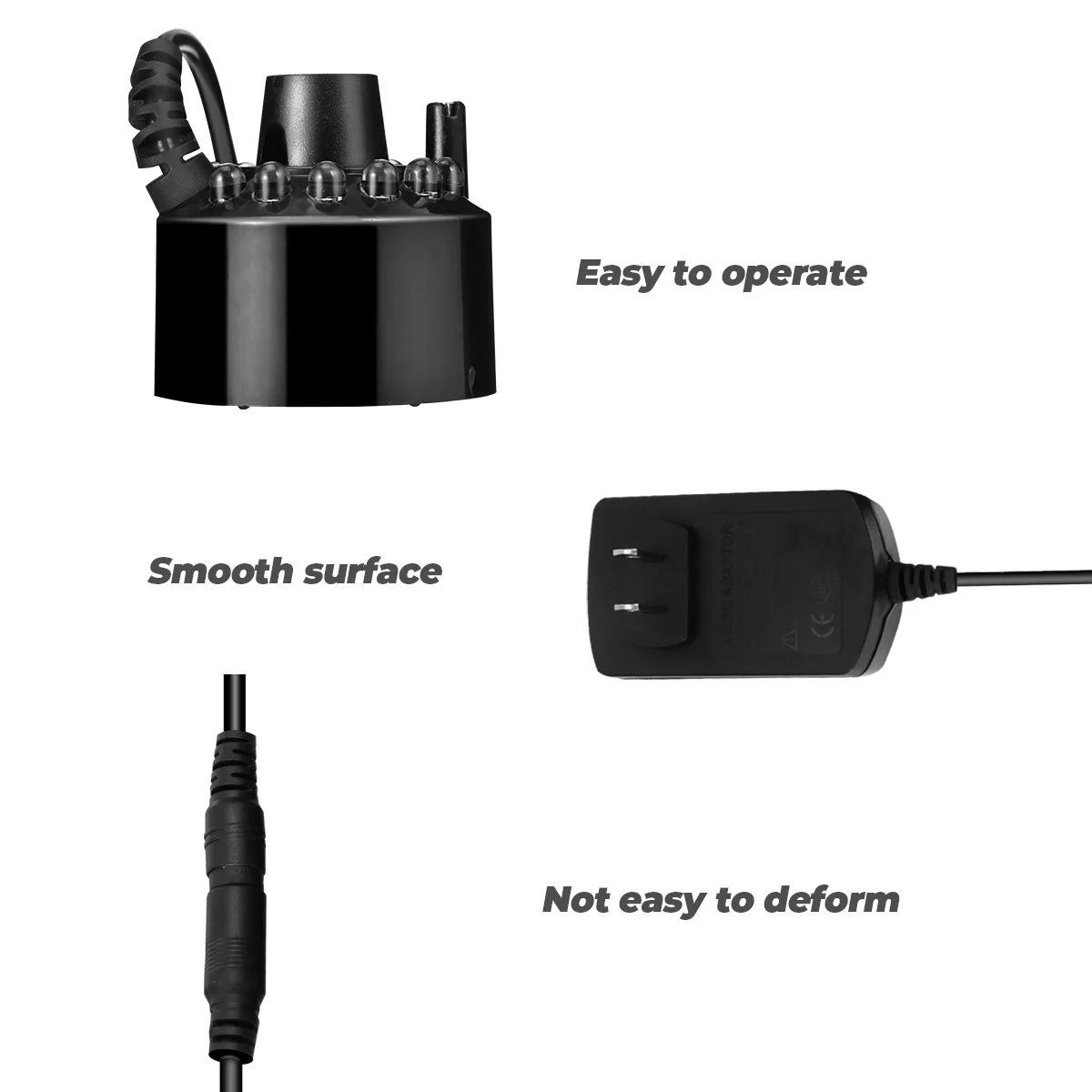 

Atomizer Ornament Mist Fogger Small Humidifier Mini Machine Bonsai Rockery Pond Fish Air Moisturizer Long Life Easy Operation