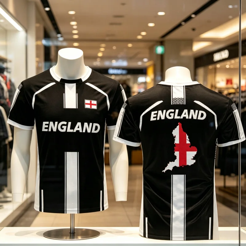 2026 New England Flaggen-T-Shirt Sommer Outdoor Atmungsaktives Schnelltrocknendes Trikot Trainings-Trikots Familien-Eltern-Kind-Kleidung