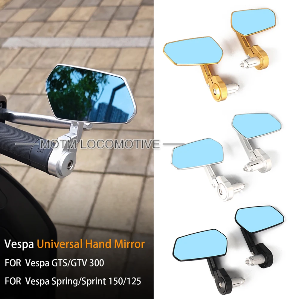 FORVespa Primavera/Sprint 150 Modified Handlebar Mirrors GTS/GTV300 High-Definition Handlebar Rearview Mirrors