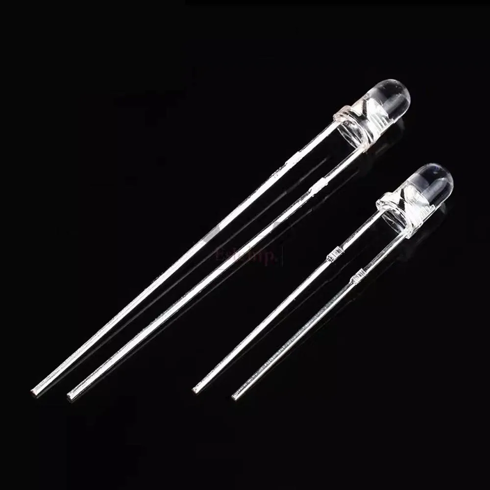 100pcs (10 colors x 10pcs) 3mm LED Diode Kit 3 mm 3V Set Light Emitting Warm White Green Red Blue Yellow Orange Purple UV Pink
