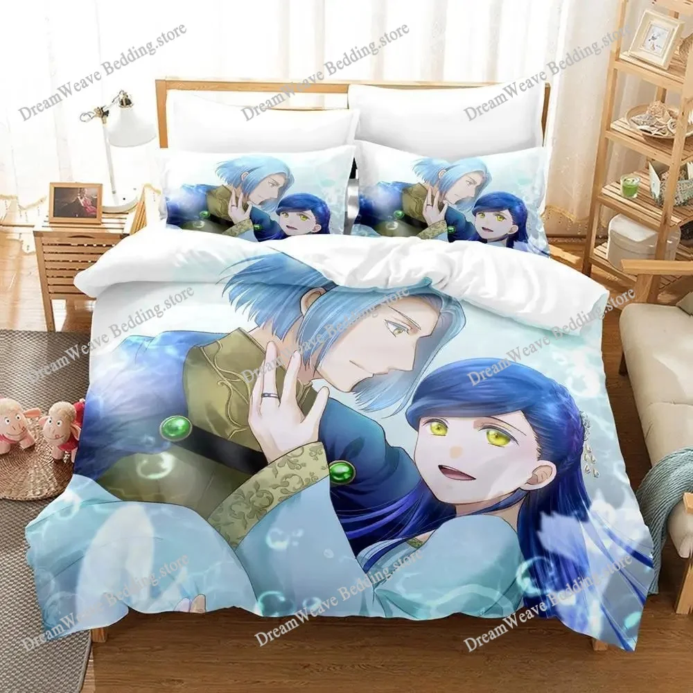 Ascendance of A Bookworm Cartoon Poster Sheets Quilt Covers Bedding Dormitory Sheets Bedding Set Soft Warm Bedding Set