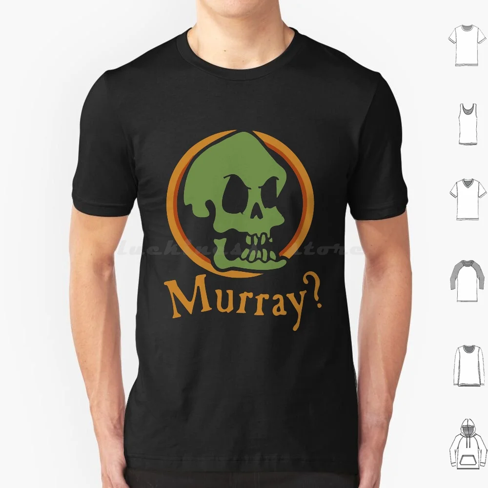 

Футболка Мюррея 6xl, крутая хлопковая футболка Monkey Island Guybrush Monkey Island Lechuck Retro Threepwood Pirate Lucas Pixel Lucas Arts