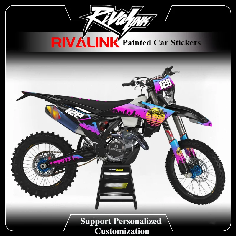 

For KTM SX SXF XCF 2016-2018 EXC XCW 2024-2025 Customize Motorcycle Decals Kit Anti-scratch Backgrounds Moto Sticker