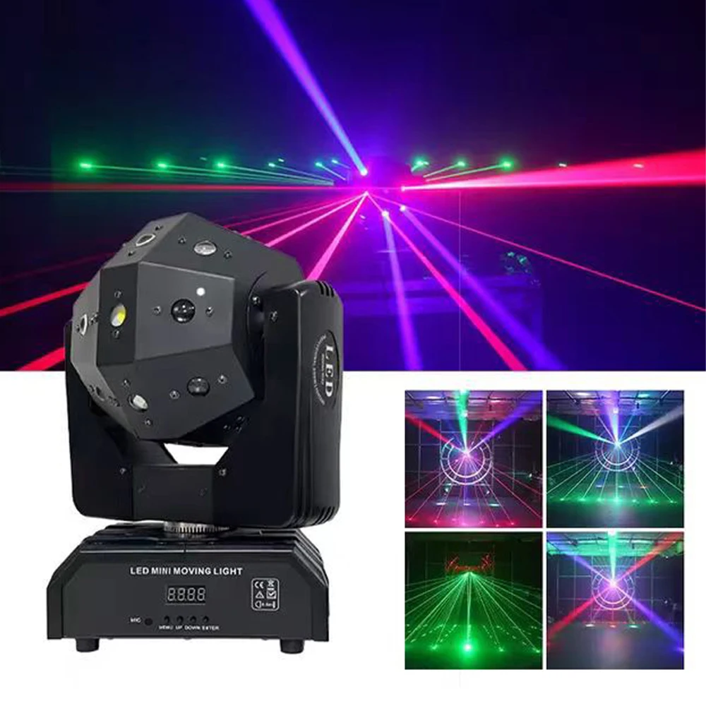 

2025 Disco Rotation Laser Projector DMX Control Strong Beam DJ Stage Lighting for Wedding Club Holiday Party Indoor Use