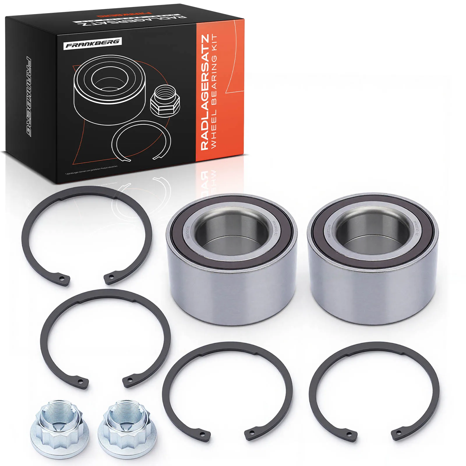 Frankberg 2x Radlager Radlagersatz Vorderachse oder Hinterachse für Audi Q7 4LB Porsche Cayenne VW Touareg 7L0498287 95534190100