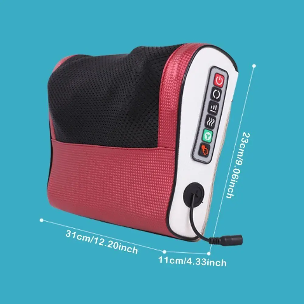 Deep Massage Electric Neck Massager Multifunctional Usage Breathable Electric Massage Pillow 8 Massage Heads US Plug - view 6