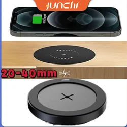 10W Built in Desktop Wireless Charger Desktop Furniture Embedded Qi Fast Wireless Charger Charging For 13 /14 Galaxy S23 S22