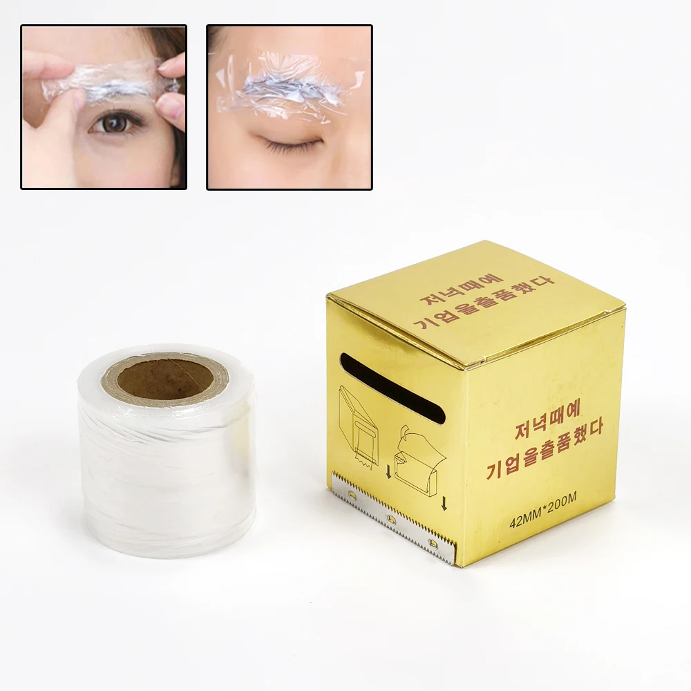 1 Roll Microblading Tattoo Clear Plastic Wrap Preservative Film for Permanent Makeup  Eyebrow Accessories