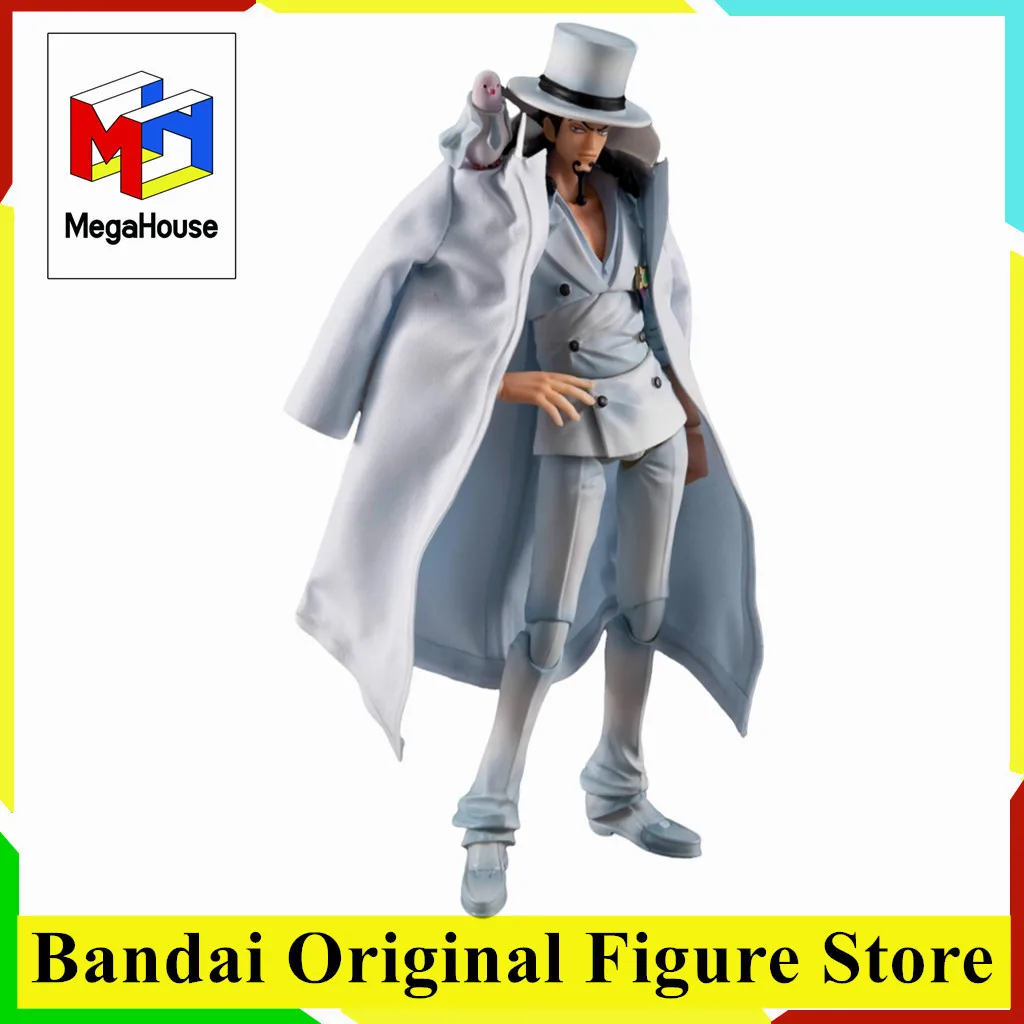 Original MegaHouse One Piece Hattori Rob Lucci Heróis de Ação Variável Ver. Coleção de modelos de PVC de brinquedos de figura de anime 1.5