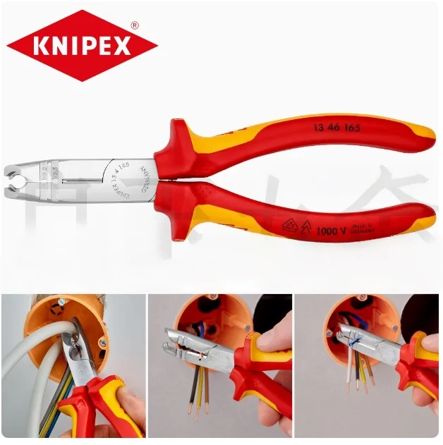 

NIPEX multi-functional pliers, specifically designed for electricians, are tools for cutting, pressing, stripping wires, assembl