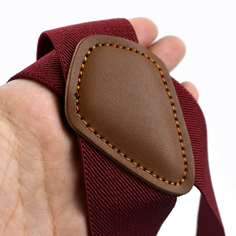 1Pc 3.5cm Wide Men Suspenders 2 Clips Adjustable Elastic Braces for Pants Trousers Business Suit Wedding Formal Wear Accessories