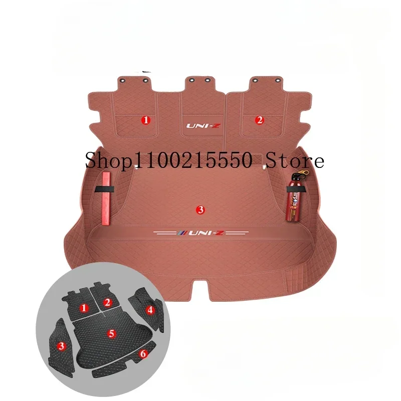 Esteras para maletero de coche, alfombrillas impermeables para maletero trasero Changan UNI-Z UNIZ Oshan Z6 Volga K40 2024 ~ 2026, almohadillas de almacenamiento, accesorios para automóviles