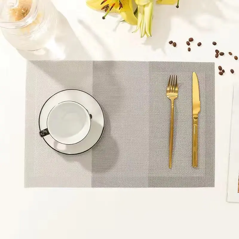 

Бытовая противоскользящая подставка для столовых приборов из ПВХ, теплоизоляционная подкладка, прочный прямоугольный чайный столик, коврик против ожогов, декоративный коврик, 4 шт.