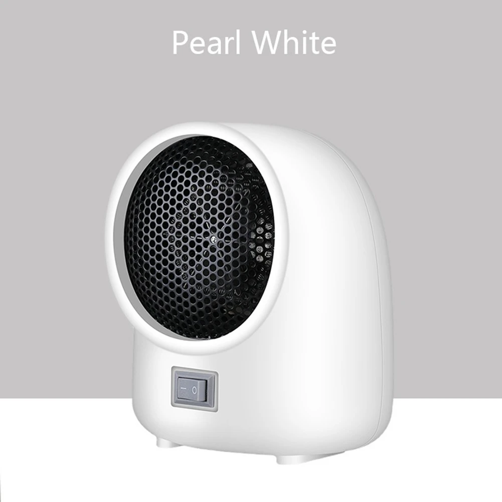 Mini Electric Air Heater Powerful Warm Blower Fast Heater Fan Desktop Electric Heater for Home Student, Pink EU Plug