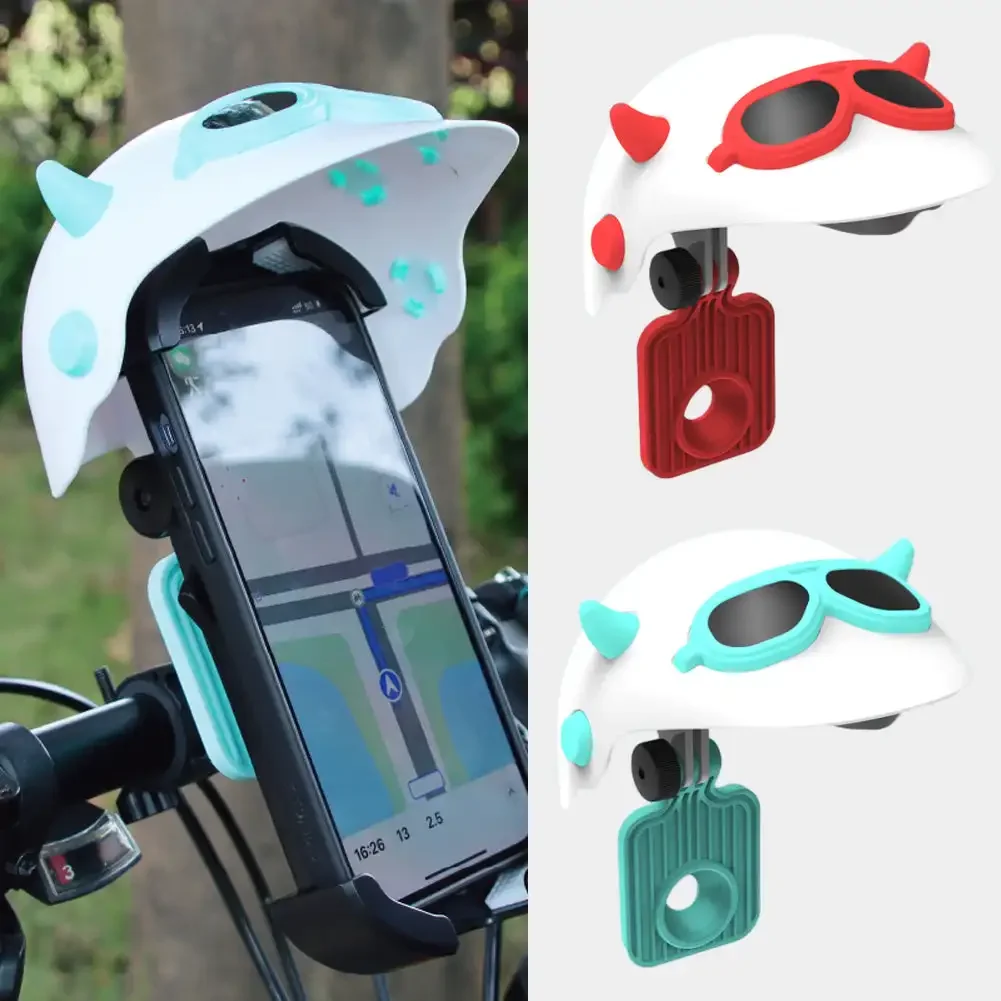 Small Motorcycle Helmet Rider Mobile Phone Holder and Electric Bicycle Navigation Mobile Phone Holder Waterproof Sunshade