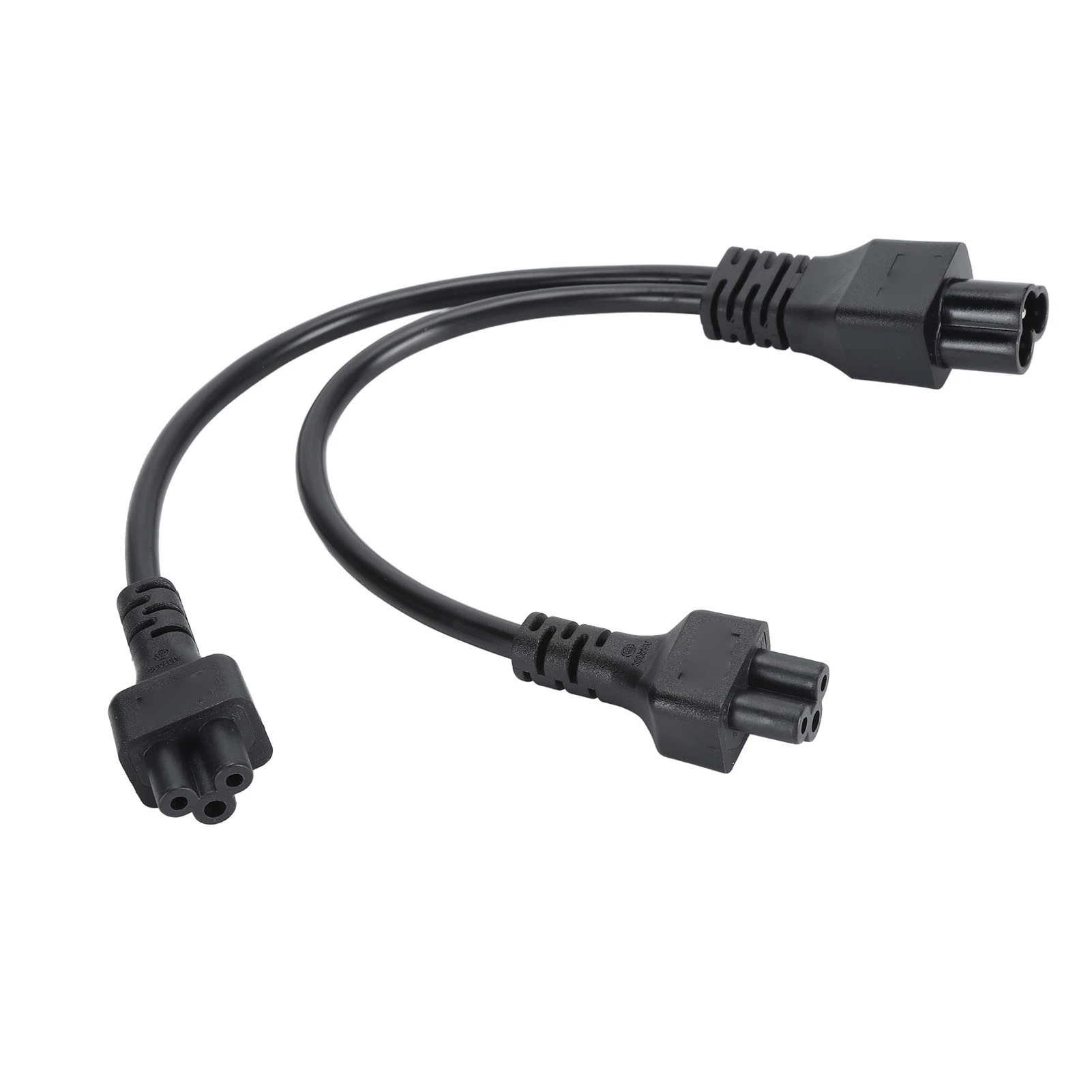 IEC320 C6 Male to Dual C5 Female Power Cord 30cm C6 to 2xC5 Y Splitter Adapter Power Cable 2.5A 250V