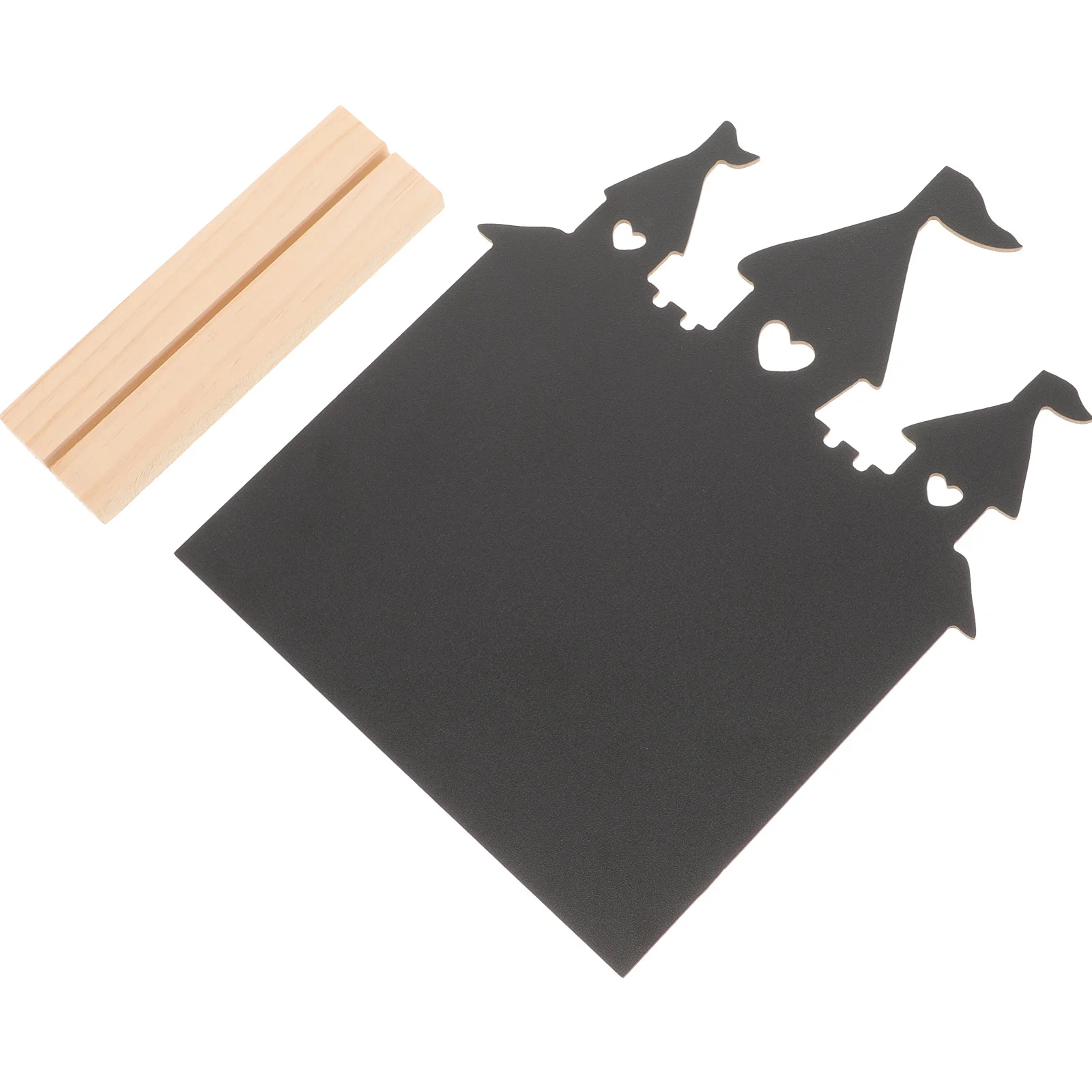 1pcs Wooden Chalkboard Sign Small Tabletop Black Board Stand For Party Wedding Office Home Mini Chalkboard Menu Display