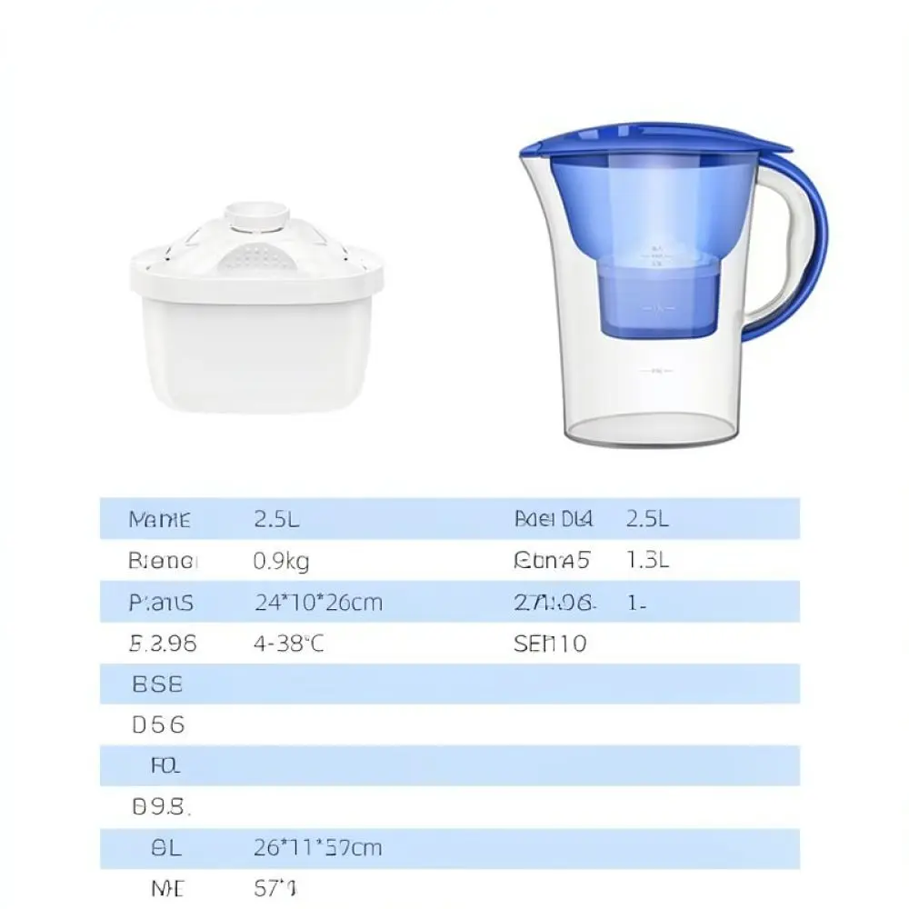 Kitchen Water Filtration System Kettle 3.5L Large Purifier Pitcher For Clean Drinking Healthy Living Essential Tool