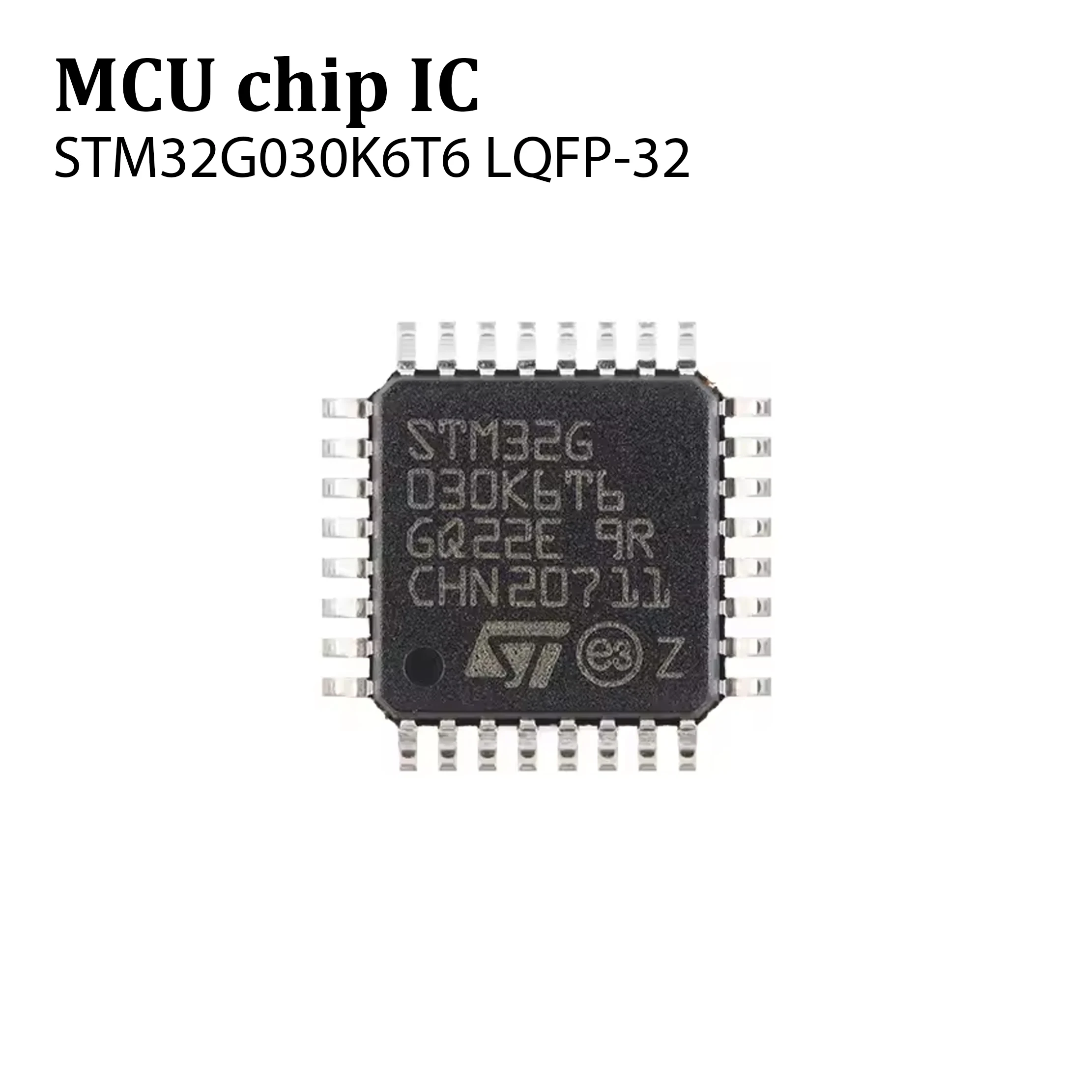 5PCS Genuine STM32G030K6T6 LQFP-32 ARM Cortex-M0+ 32-bit Microcontroller Unit (MCU) IN STOCK