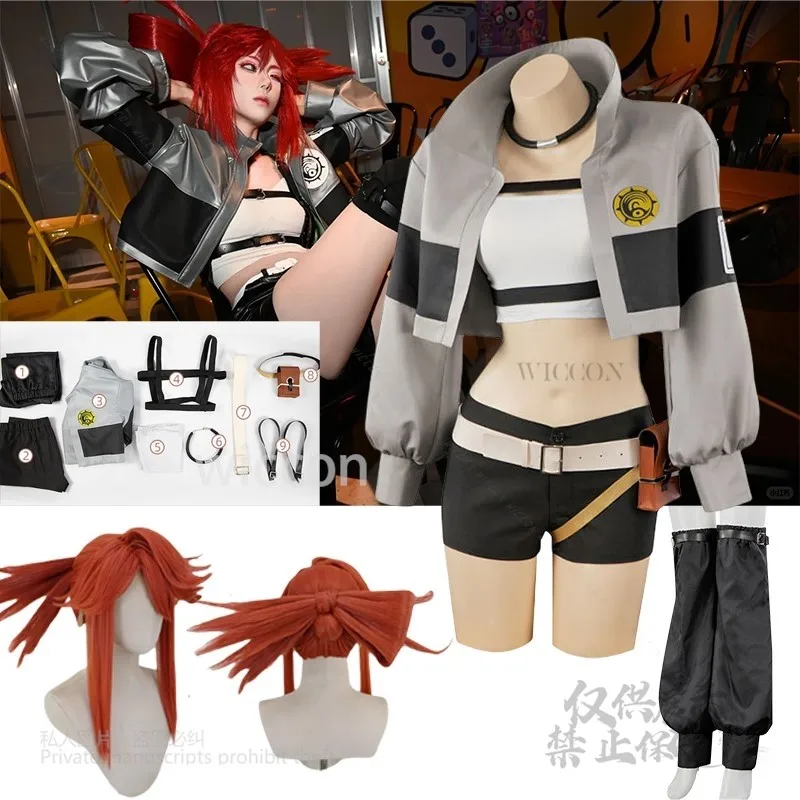 

Anime Akuta Cleaners Cosplay Gachiakuta Riyo Reaper Costume Choker Props Full Set Y2K Outfit Wig Female Halloween Carnival Party