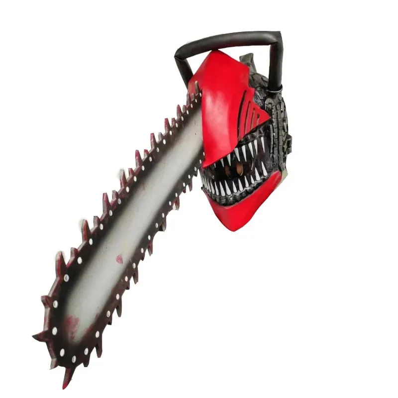 New Denji Cosplay Saws Hand Headgear Pochita Anime Chainsaw Man Denji Cosplay Latex Mask Halloween Party Props for Adult GBF2025