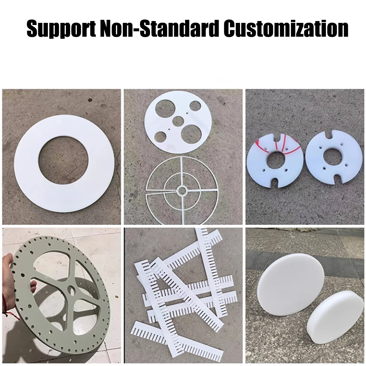5pcs-2pcs White Polypropylene Board Round PP Plastic Sheets Plate Dia 20mm 30mm 35mm 40mm 45mm 50mm 60mm Thick 1-20mm
