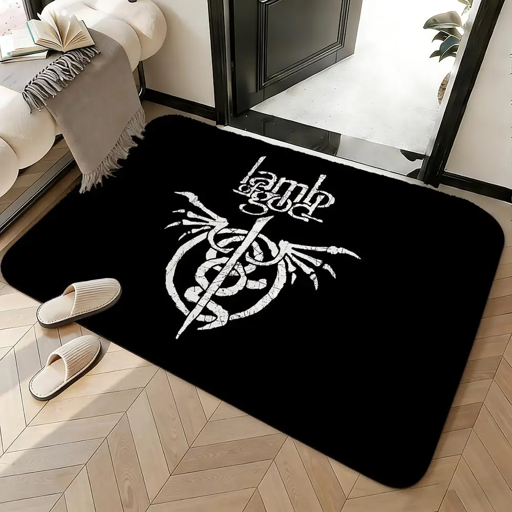 Soft Absorbent Non-Slip Rug Band L-Lamb of GodS Floor Mat Home Decor Doormat Bedroom Floor Mat Shower Carpet