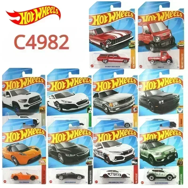 Mattel-coche Hot Wheels de 2023m para niños, aleación fundida a presión, Voiture, Barbie, Hummer, Benz, Bmw, Toyota, Tacoma, juguetes para niños,