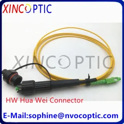 IP68 SOS Armour HUAWEI/Corning SCAPC to 3.0mm Yellow Cable for Waterproof CPRI Fiber optic H Connector OptiTap Patch Cord 3M